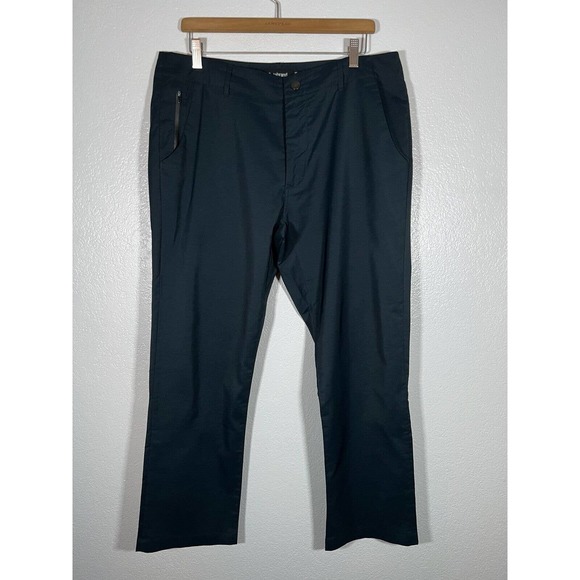 Betabrand Men’s Best‎ Travel Pants Flat Front Size 34x28** Navy Blue - Picture 2 of 7